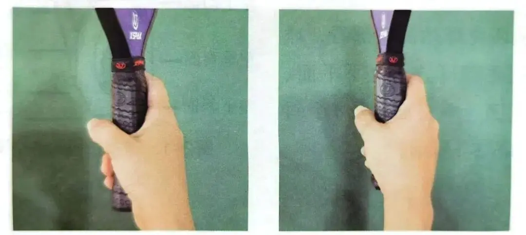 eastern forehand grip and backhand grip