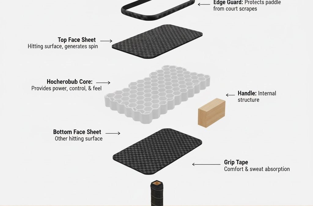 The Anatomy of a Pickleball Paddle: What Every Part Does