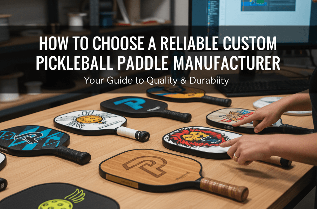 How to Choose a Reliable Custom Pickleball Paddle Manufacturer