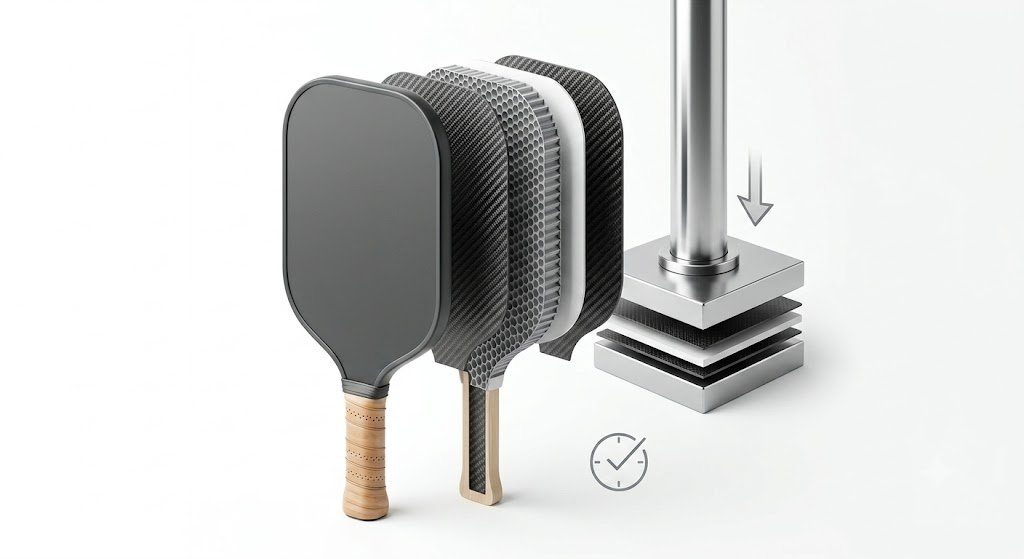 cold pressed pickleball paddle process