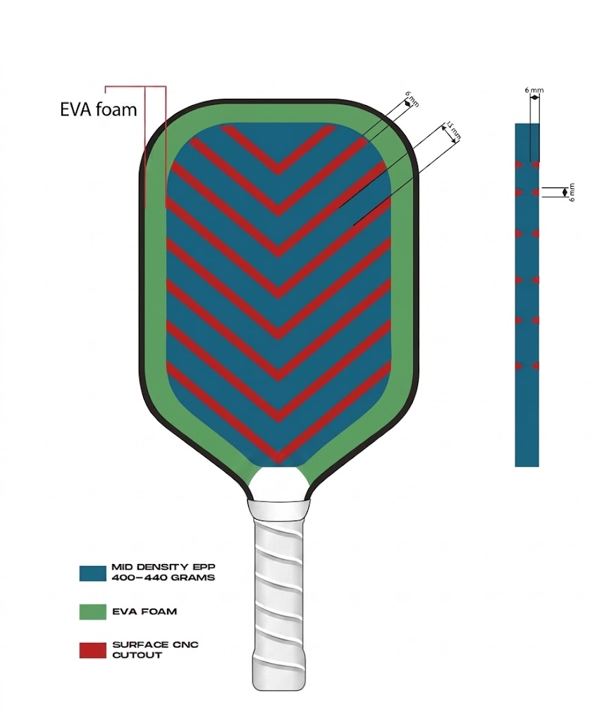 Perimeter EVA EPP Chevron Core