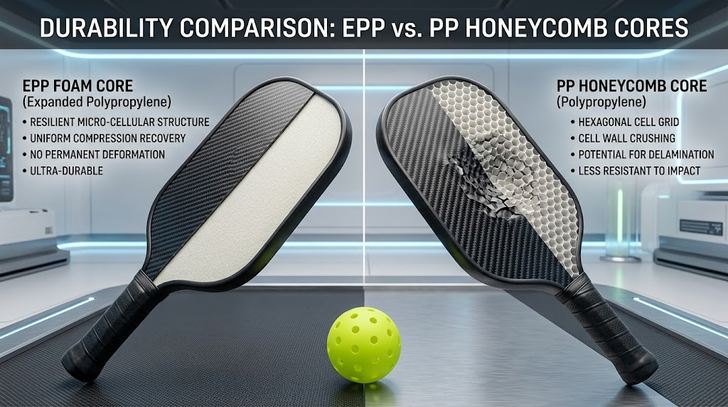 Are EPP Core Pickleball Paddles More Durable Than PP Honeycomb Paddles