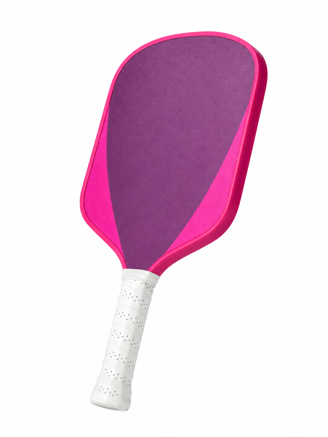 Beginner pickleball paddle with a printed face, a molded edge guard and a 101 mm grip, built by a Shenzhen OEM factory