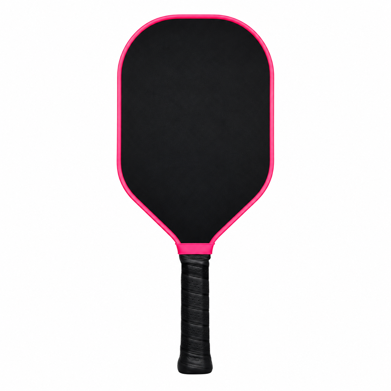 Light pickleball paddle at 6.9 to 7.7 oz with a pink edge guard, built by a Shenzhen OEM factory